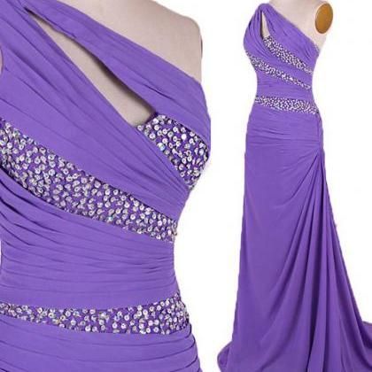 Purple Prom Dresses,sexy Prom Dress,mermaid Prom..