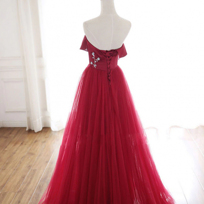 Prom Dresses,simple Tulle Long Prom Dress Formal..
