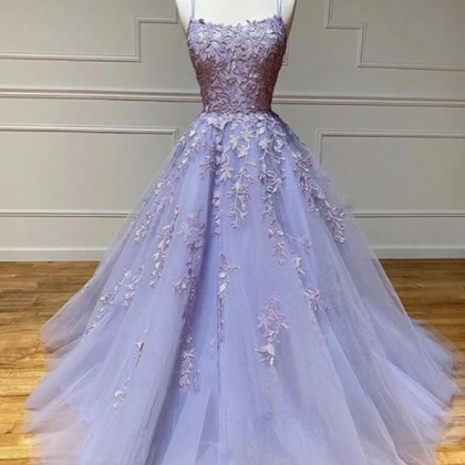 Prom Dresses,tulle Lace Long Prom Dress Evening..
