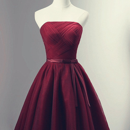 Homecoming Dresses, Beautiful Simple Tulle Short..