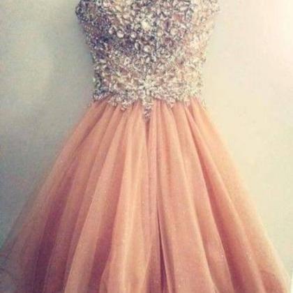 Tulle Short Homecoming Dress,prom..