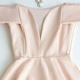 Cute Pink Short Prom Dress, Pink Evening Dress