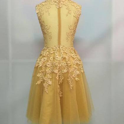 Short Champagne Short Homecoming Party Dress