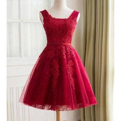 Homecoming Dresses, Round Neck Homecoming Dresses,..