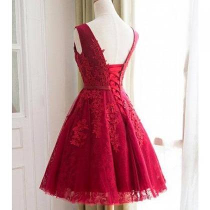 Homecoming Dresses, Round Neck Homecoming Dresses,..