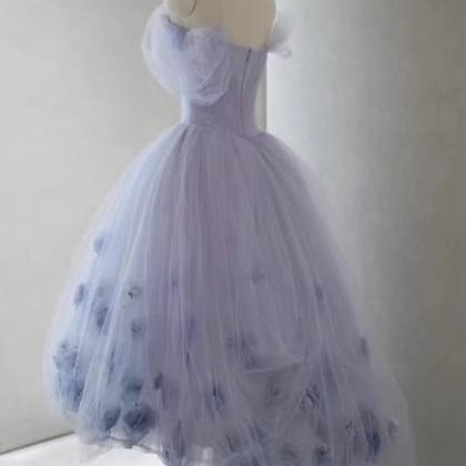 Strapless Party Dress,purple Birthday Dress,fairy..