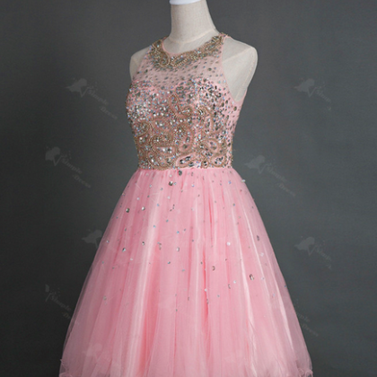 Charming Prom Dress, Tulle Prom Dress, Elegant..
