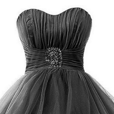 Black Ruched Tulle Sweetheart High-low Homecoming..
