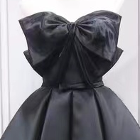 Black Fashion Homecoming Dress, Bow Tie Birthday..