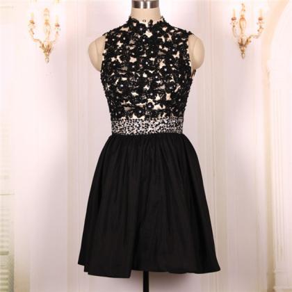 Lace Sweetheart Ball Gown,sexy Backless Black..