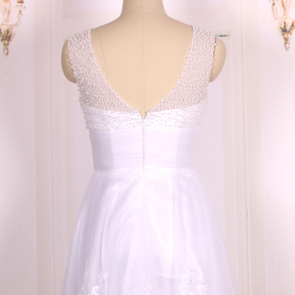 Pearls Beaded Sweetheart Ball Gown,white Lace..