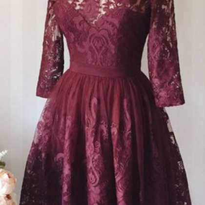 Lace Short Homecoming Dress, Prom Dress