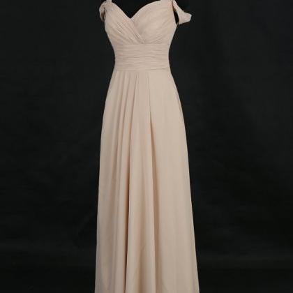 Bridesmaid Dresses, Long Off The Shoulder Pleated..