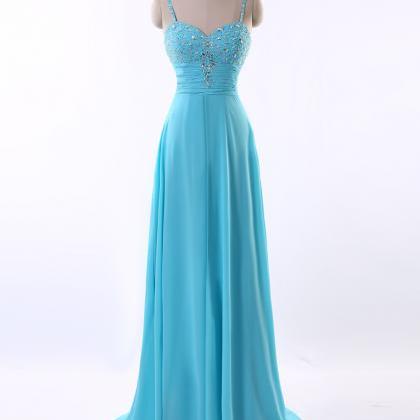 Simple Elegant Chiffon Formal Prom Dress,..