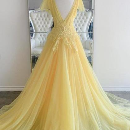 Elegant Sweetheart A-line Lace Tulle Formal Prom..