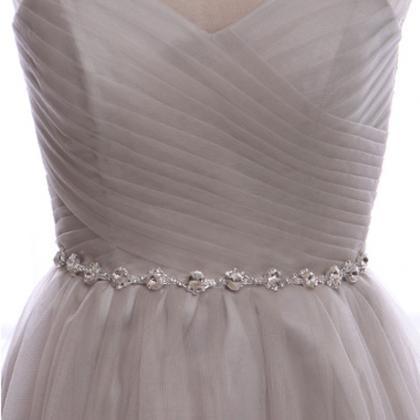 Elegant A-line Lace Up Back Tulle Formal Prom..