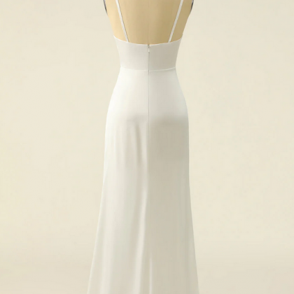 Elegant Simple Satin Formal Prom Dress, Beautiful..