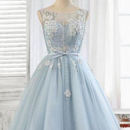 Elegant Sweetheart Tulle Homecoming Dress,..