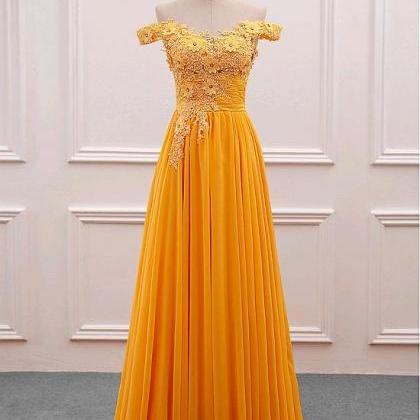Elegant Chiffon Long A-line Formal Prom Dress,..