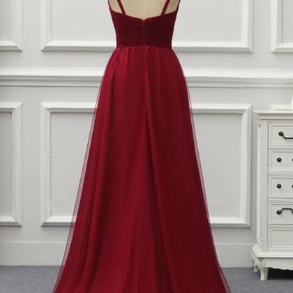 Elegant A-line High Low Tulle Formal Prom Dress,..
