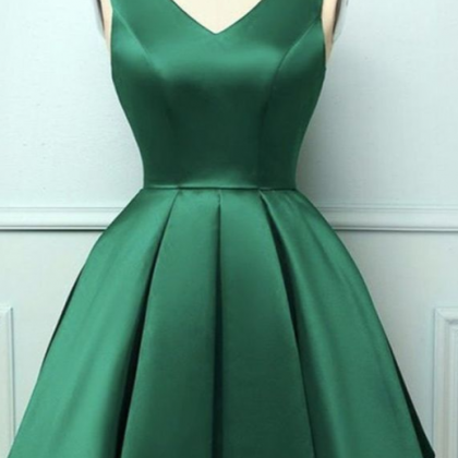 Homecoming Dresses, Layered Green Short Prom..