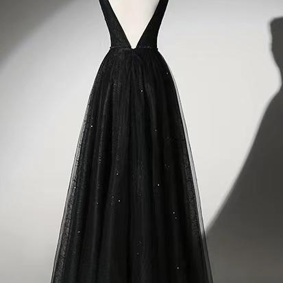 Prom Dresses,v-neck Prom Dress,black Party..