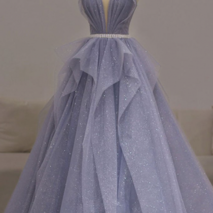 Prom Dresses, Purple Sweetheart Sequin Long Prom..