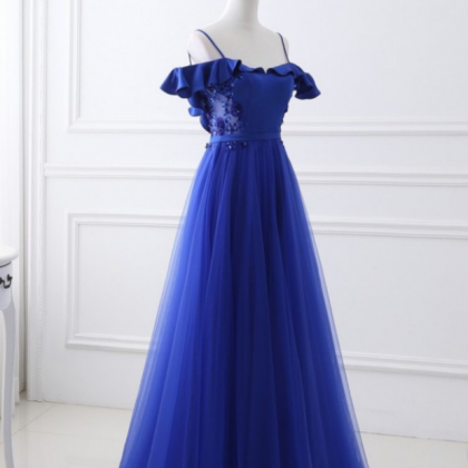 Prom Dresses, Unique, Blue Prom Dresses Fashion..