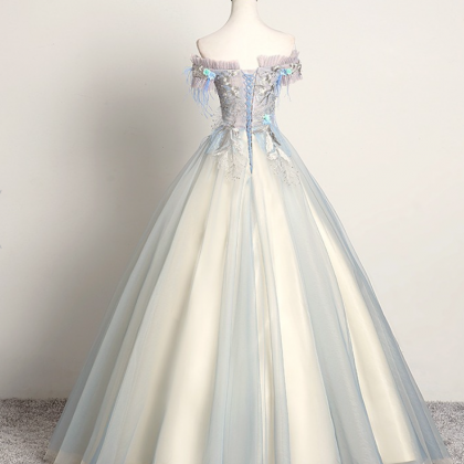 Prom Dresses,flowy Strapless Prom Dresses Fairy..