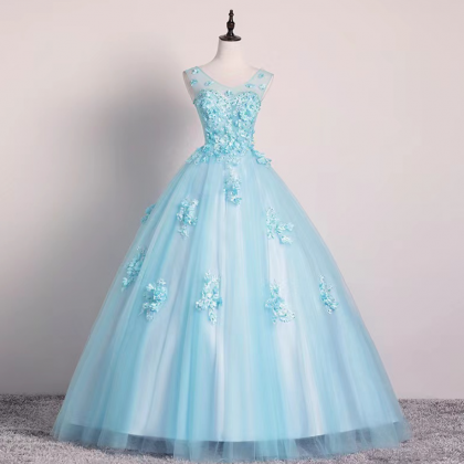 Prom Dresses,v-neck Party Dress, Pretty Fairy Ball..