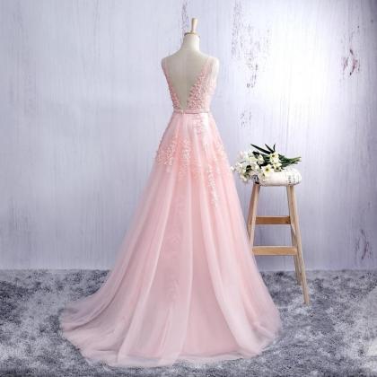Prom Dresses,blush Pink Evening Dress Prom Dress..