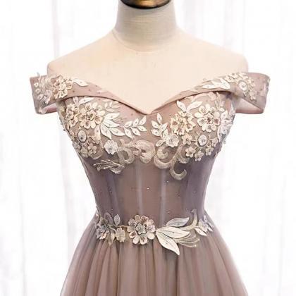 Prom Dresses,off Shoulder Prom Dress,long Fairy..
