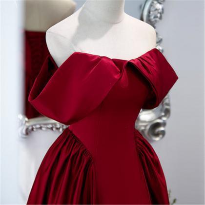 Prom Dresses,strapless Red Prom Dress Stain Party..