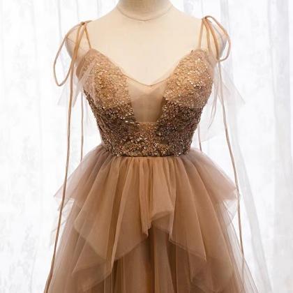 Prom Dresses,spaghetti Strap Evening Dresses..
