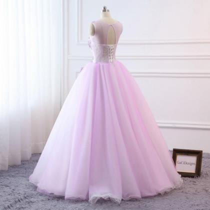 Prom Dresses,prom Ball Gown Lavender Purple Dress..