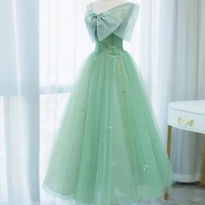 Prom Dresses,simple Tulle Length Prom Dress