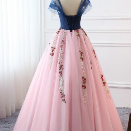 Prom Dresses,long Banquet Dresses Elegant Applique..