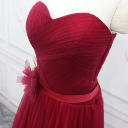 Pretty Sheath Halter Burgundy Prom Dresses Long Birthday Dress For Women main image 1