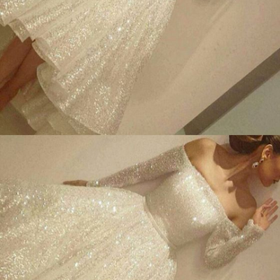 White Homecoming Dress,White Homecoming Dresses,Sequin Homecoming Gowns,Party Dress