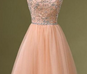Ivory Spaghetti Rhinestone Homecoming Dresses, Mermaid Homecoming Dresses, Cheap Homecoming Dresses, SF0108