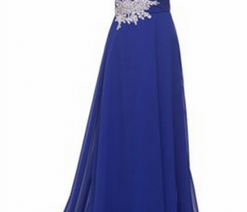 7000080 Royal Blue Silvery Evening Dresses main image 1