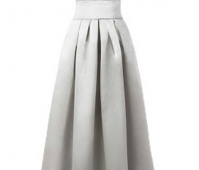 Lace and Chiffon Dresses with Open Back Silver main image 1