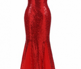 Gradient Mermaid Sweetheart Chiffon Sequin Without Sleeves Long Prom Dress, Evening Dress C6646