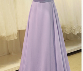 Light Purple Chiffon Prom Dresses Crystal Women Party Dresses on Luulla