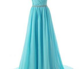 Tulle Long/Floor-Length A-Line/Princess Sleeveless Bateau Zipper Prom Dresses With Beaded main image 0
