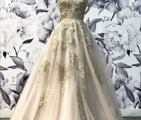 Purple Sweetheart Neck Mermaid Prom Dress With Appliques