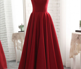 Simple Silky Ruched Satin Maxi Mermaid Formal Evening Gowns For Women main image 0