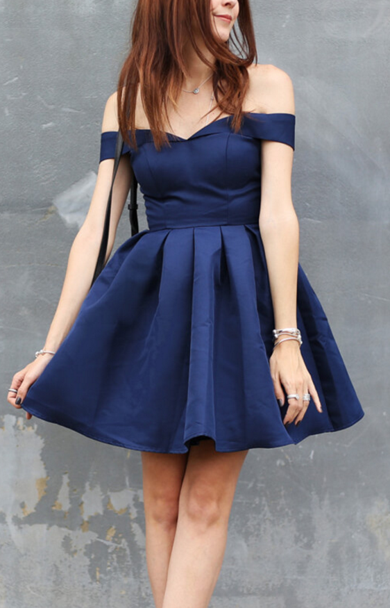 Navy Short Homecoming Dress main image 0