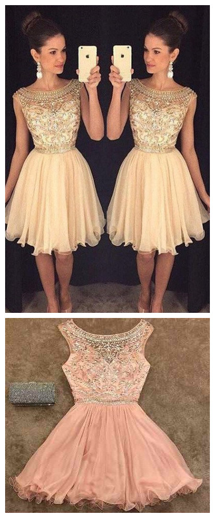 Lift Noisette Beaded See Through Sexy Homecoming Prom Dresses