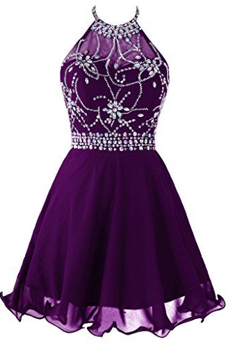 Homecoming Dresses,purple Homecoming Dresses,rhinestone Homecoming Dresses,chiffon